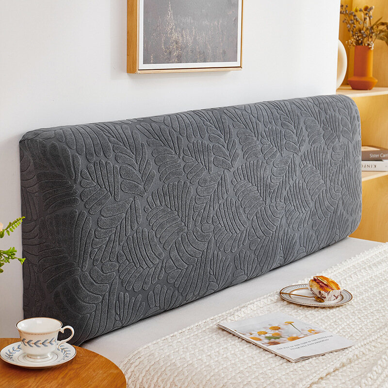 Jacquard Elastic Bed Head Cover All-inclusive Headboard Cover Bedhead Cover Back Protection(only Cover, Not Headboard)