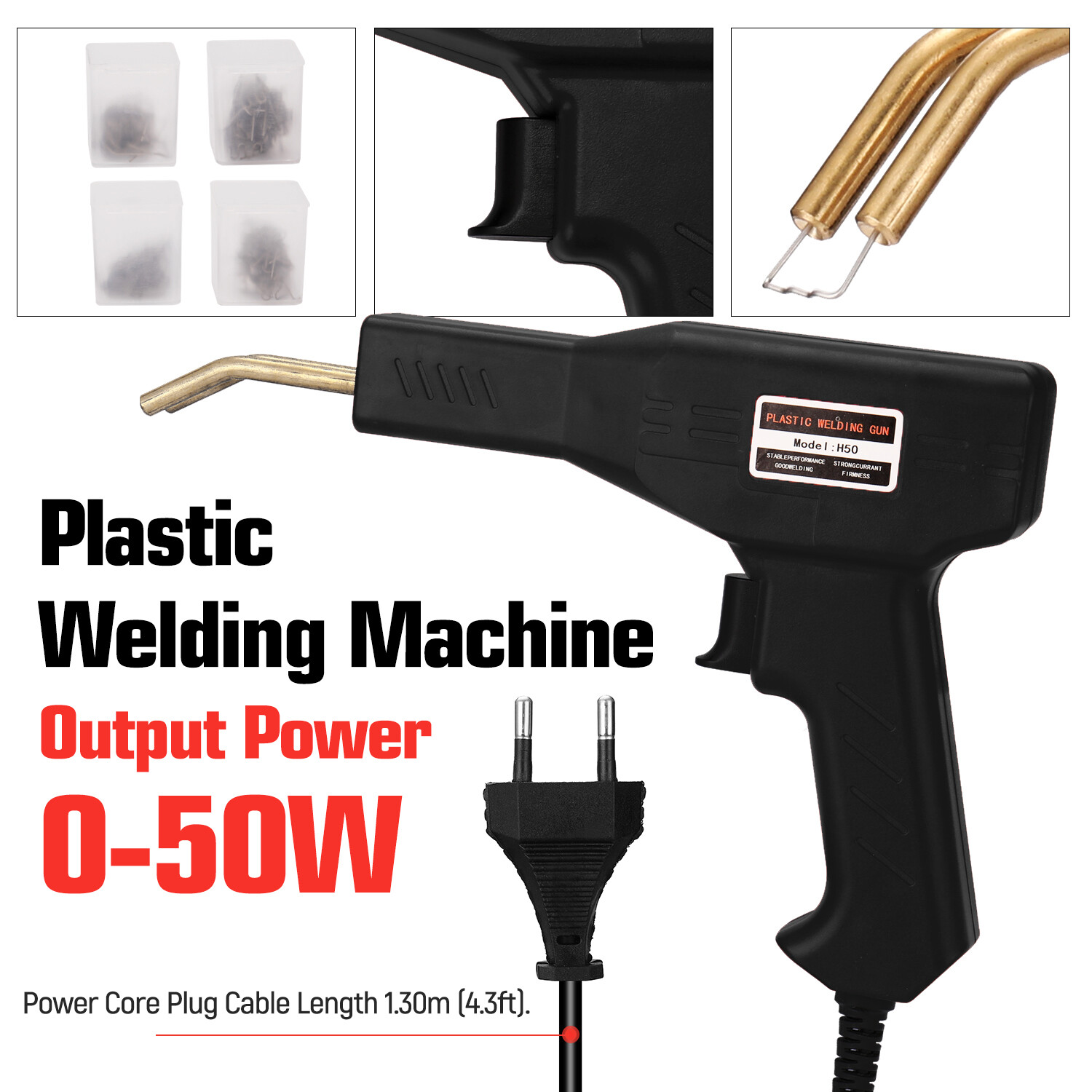 BO YIN Dụng Cụ Thợ Hàn Nhựa Tiện Dụng Dụng Cho Nhà Để Xe, Máy Dập Ghim Nóng Máy Sửa Chữa PVC Dập Ghim Dập Ghim Sửa Chữa Cản Xe Ô Tô, Dụng Cụ Hàn