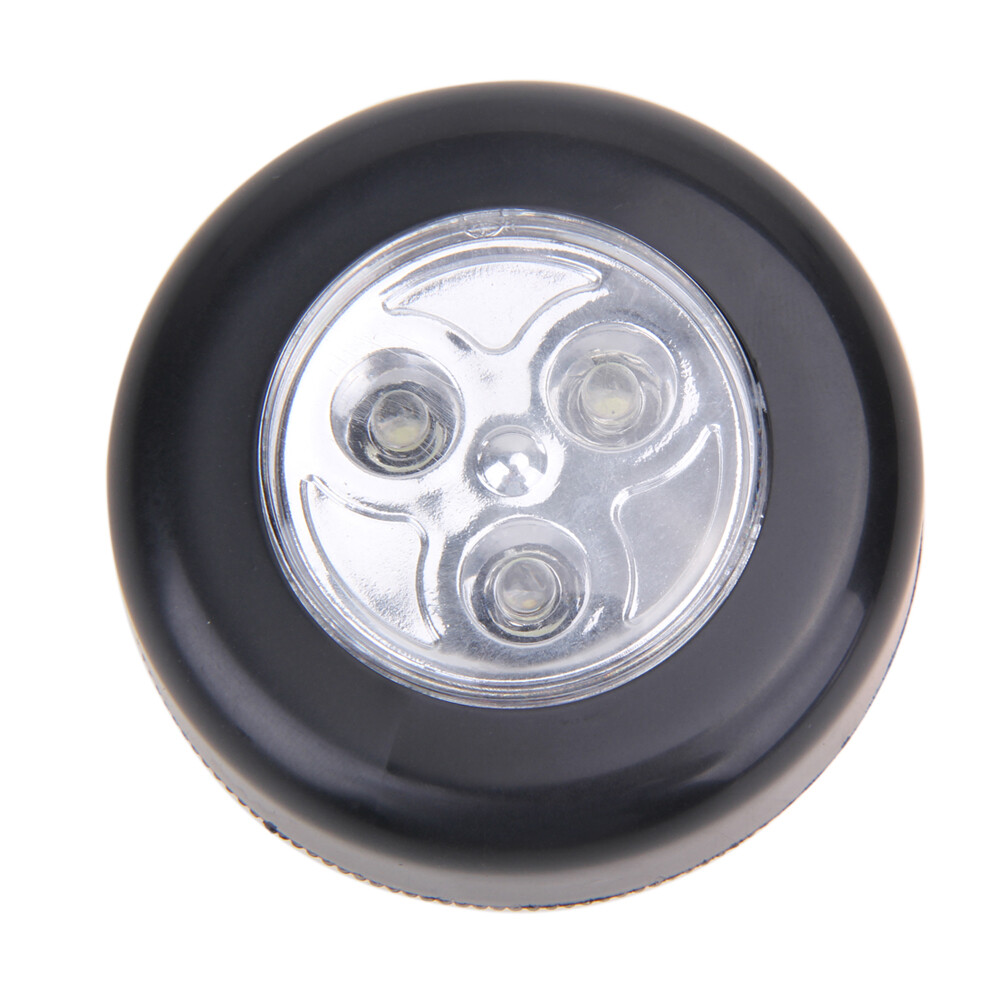 3 LED Battery Powered Stick Tap Touch Lamp Light Wall Kitchen Closet Lighti