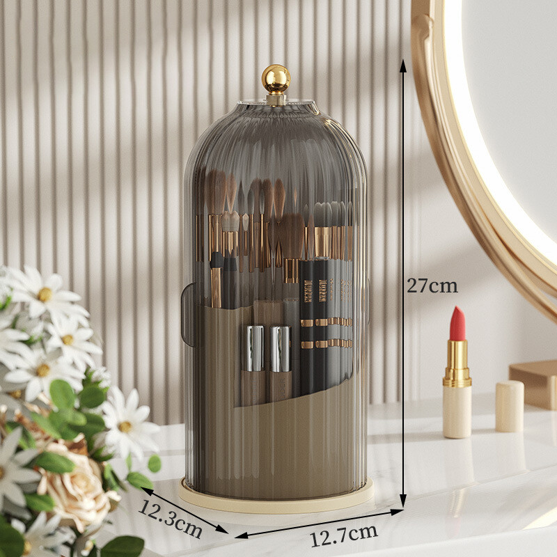 XINLANYASHE makeup brush storage box with lid Prevent dust, strong, durable, resistant to use makeup brush storage box makeup brush storage makeup brush holder makeup brush box There are 2 colors of makeup brushes with lids, makeup tools or other accessor