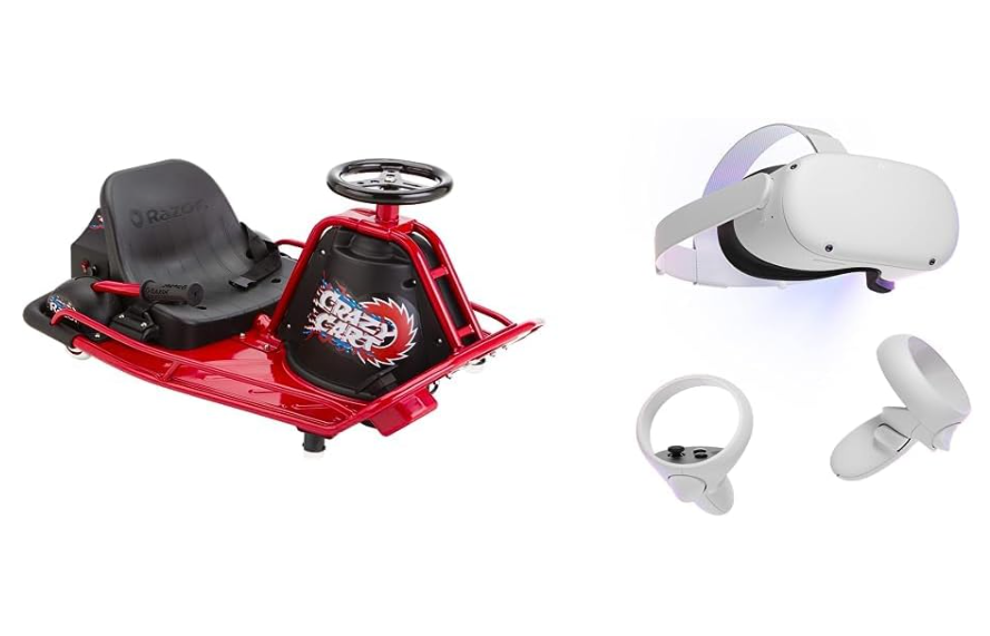 Razor Crazy Cart 24V Electric Drifting Go Kart Variable Speed, Up