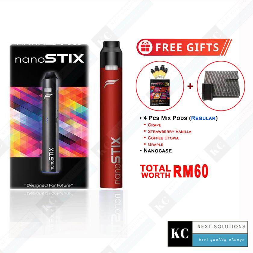Original NanoSTIX POD Starter Kit FREE 4 Nanopods Refill Cartridge Mix