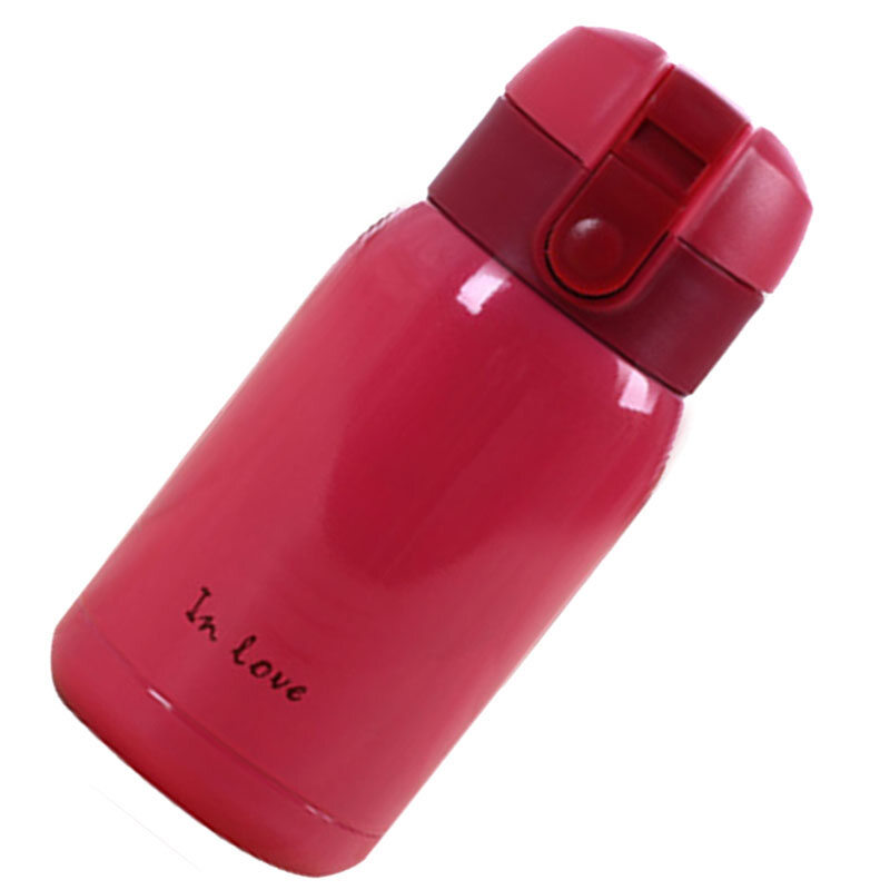 mini Stainless Steel Big belly thermos bottle(rose red)200ml