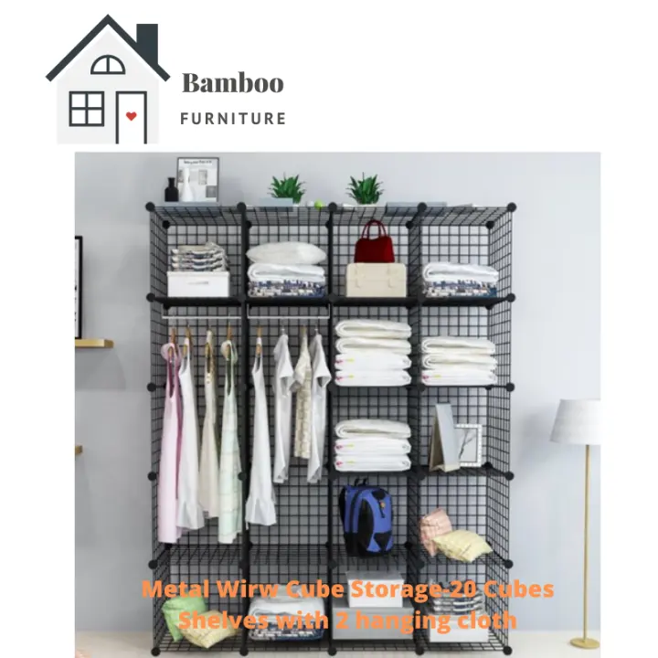 Cube Storage 衣橱 Almari Baju Rak Rack Cube Storage 衣橱 Almari Baju