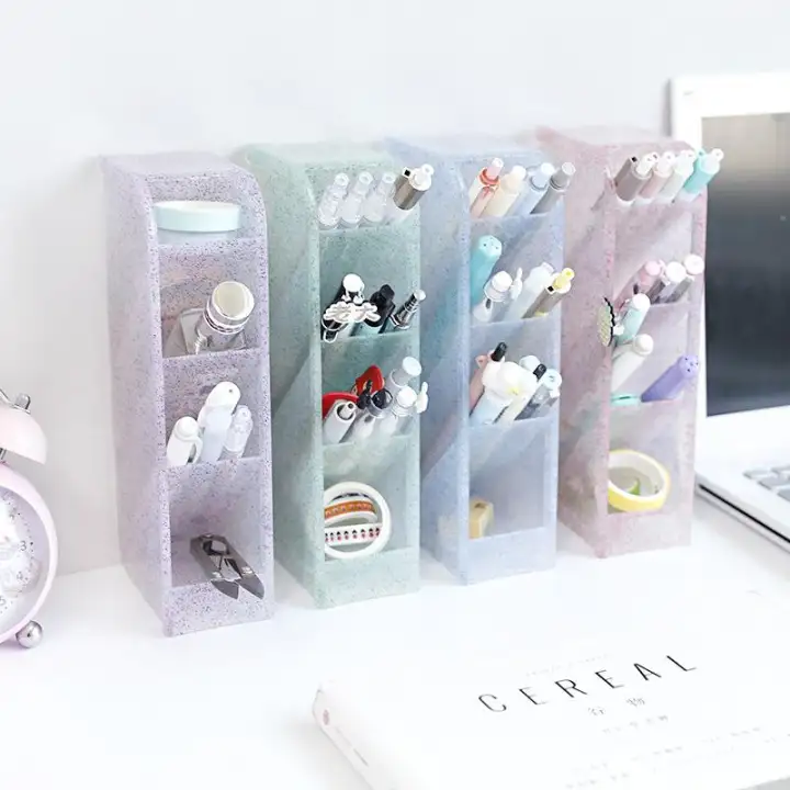 4 Grid Kawaii Multi Functional Makeup Organizer Storage Box For