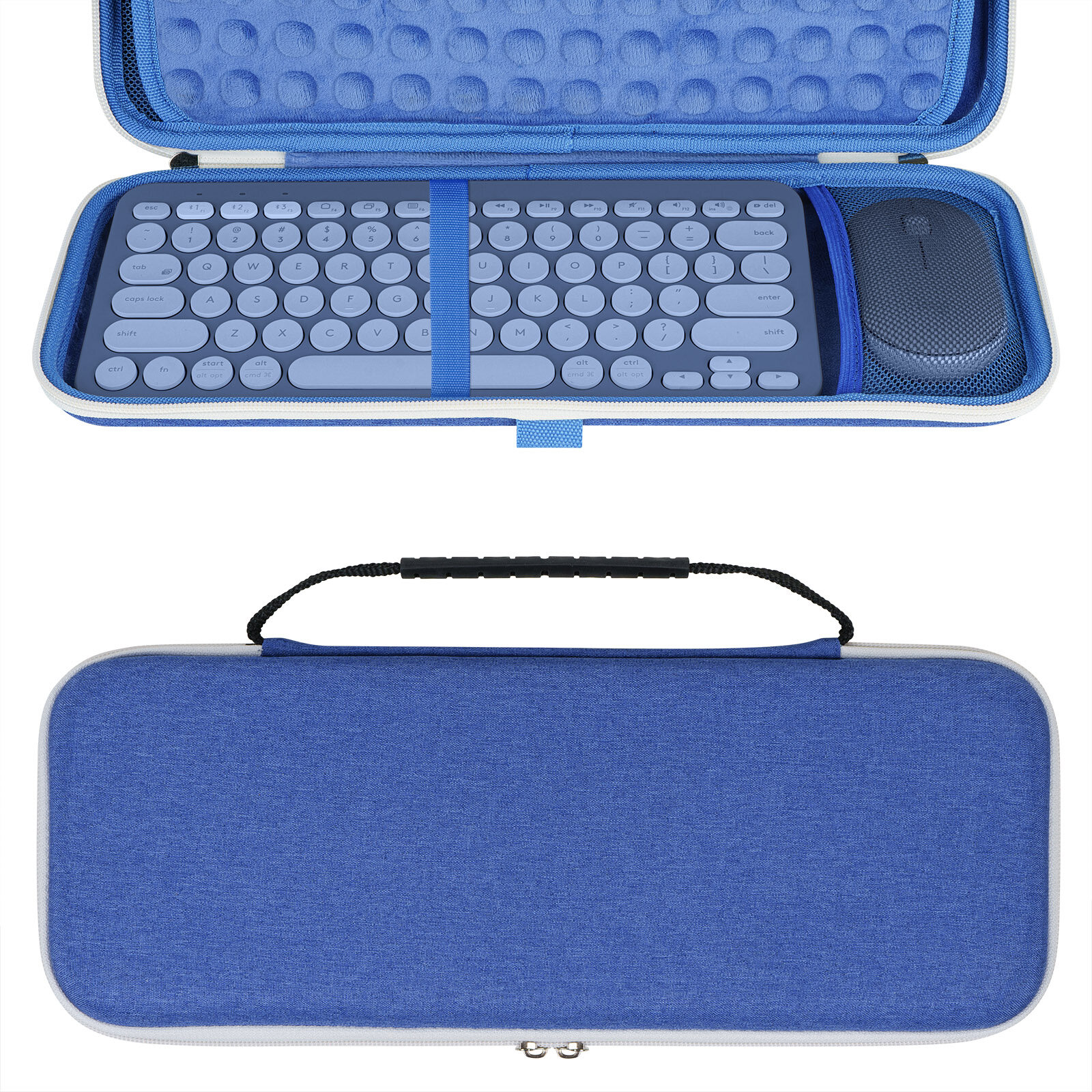 Geekria Hard Case Compatible with Logitech K380 + M355, Magic Keyboard + Magic Mouse, Microsoft Designer Compact Keyboard + Microsoft Mobile Wireless Keyboard and Pebble Mouse Combo