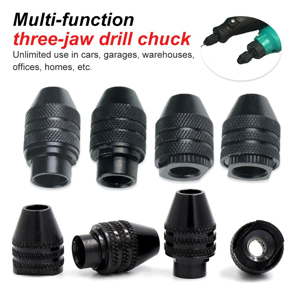 Mini Keyless Drill Bit Multi Rotary Tools Converter Adapter Drill Chuck