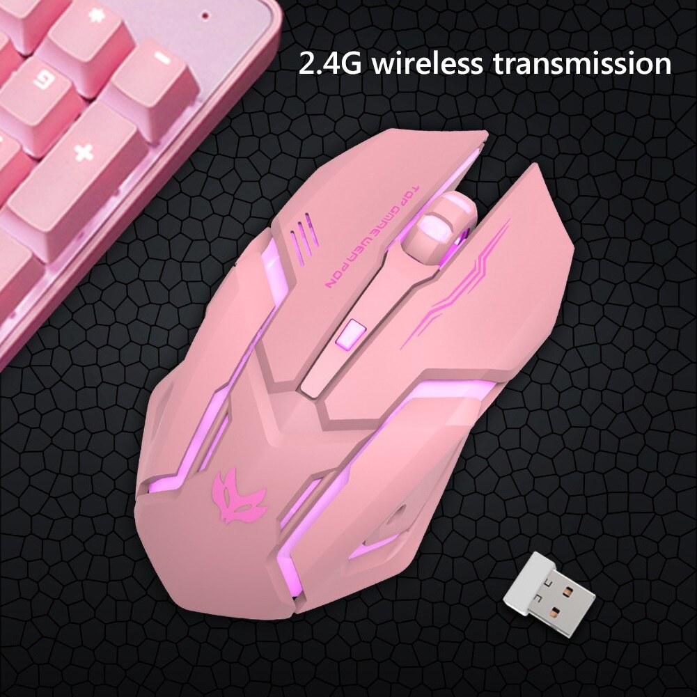 T1 Ergonomic 2.4G Rechargeable Silent Backlit USB Optical Wireless Gaming Mouse