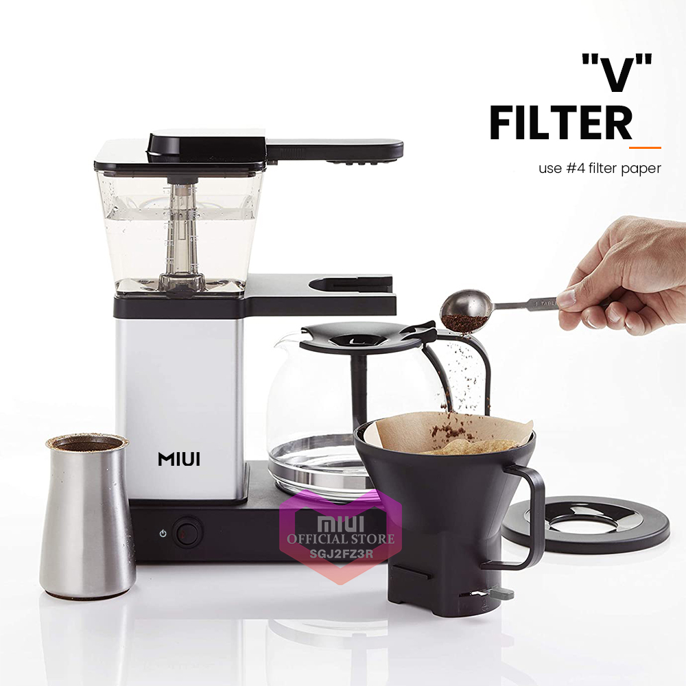 MIUI Mesin Kopi 2-8 Cup/43Oz Mesin Kopi 
