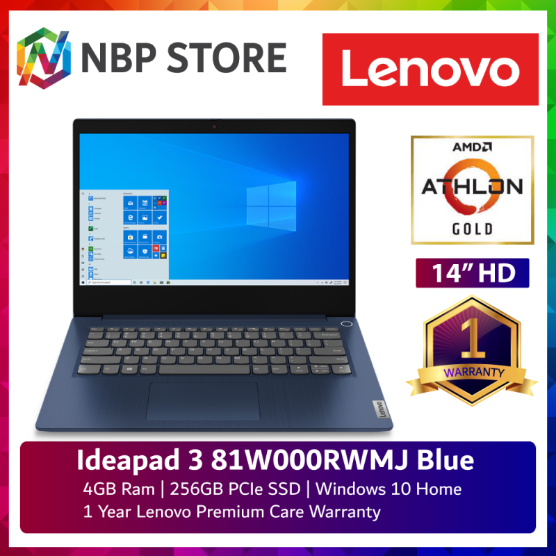 Lenovo Ideapad 3-14ADA 81W000RWMJ 14 Laptop Abyss Blue ( Athlon 3150U, 4GB, 256GB SSD, ATI, W10 ) Malaysia