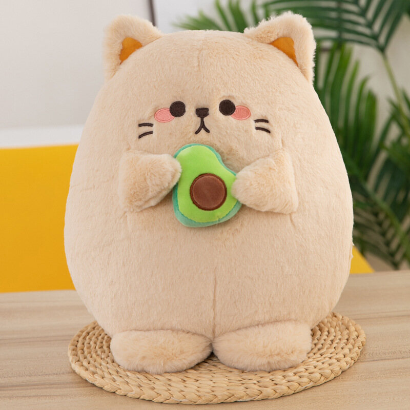 IQANGEL Avocado Cat action figure plush toy cat doll children's Rag Doll