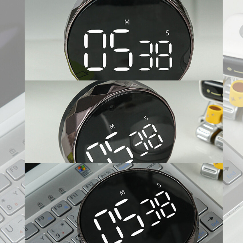 Digital Kitchen Timer - Magnetic Countdown Countup Timer With Large LED Display Volume Adjustable
