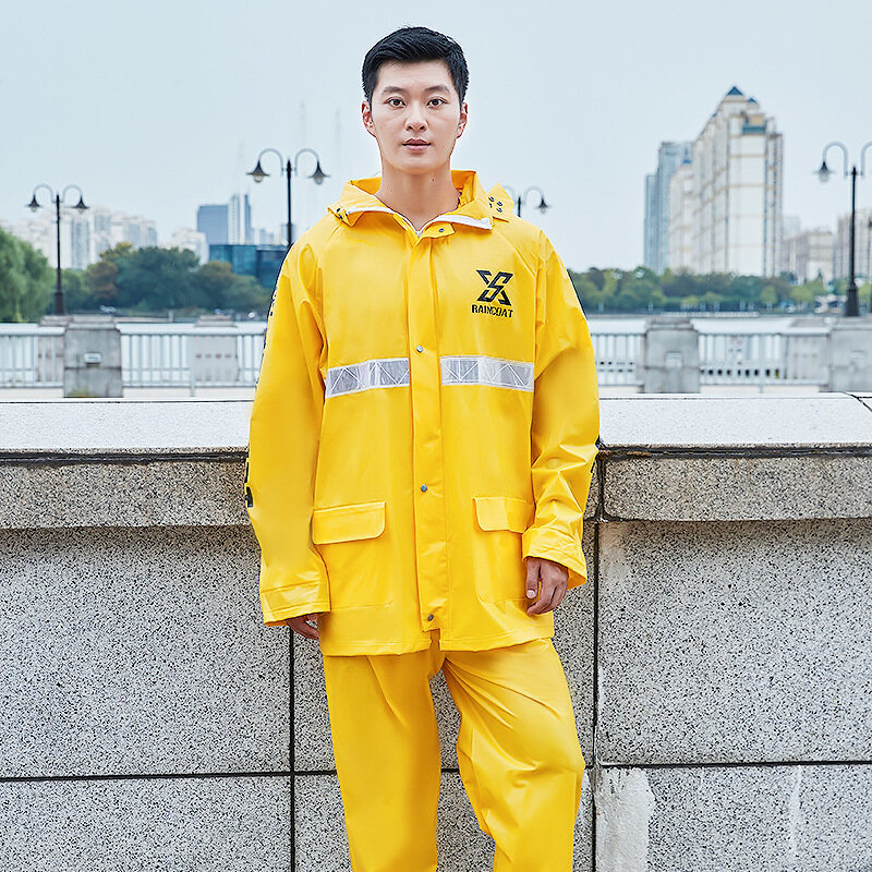 Raincoat Rainstorm Proof Breathable Not Easily Damaged Stylish Split Raincoat