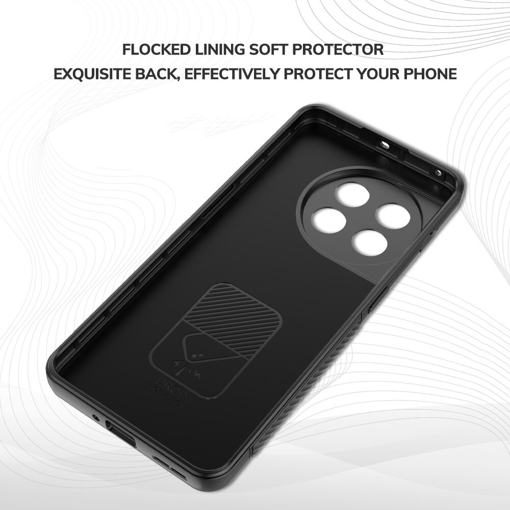 Shockproof Soft Case for OnePlus 11 5G BIBERCAS Full Protection Back Cover Wave Casing with Kickstand