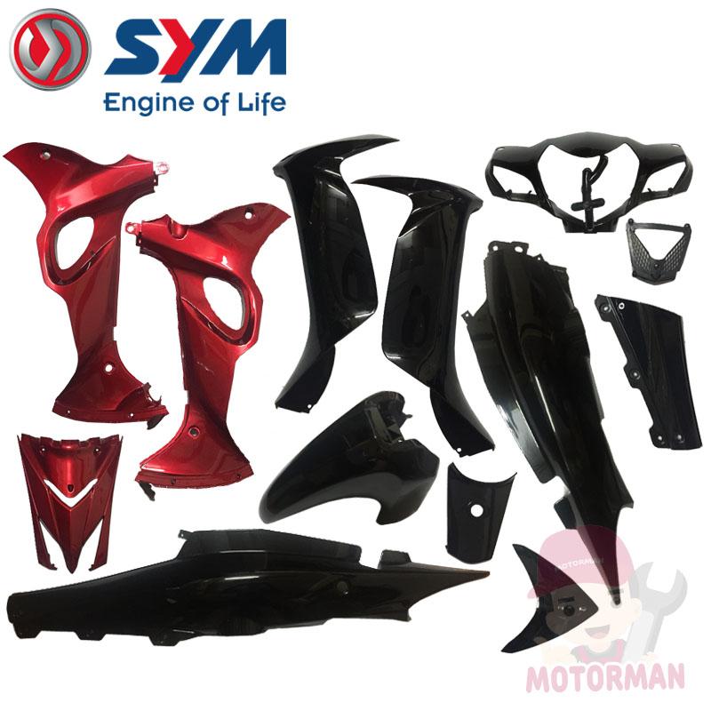 Body Cover Set Local Sym Bonus 110 Sr Black Half Front Fender Motorman Lazada