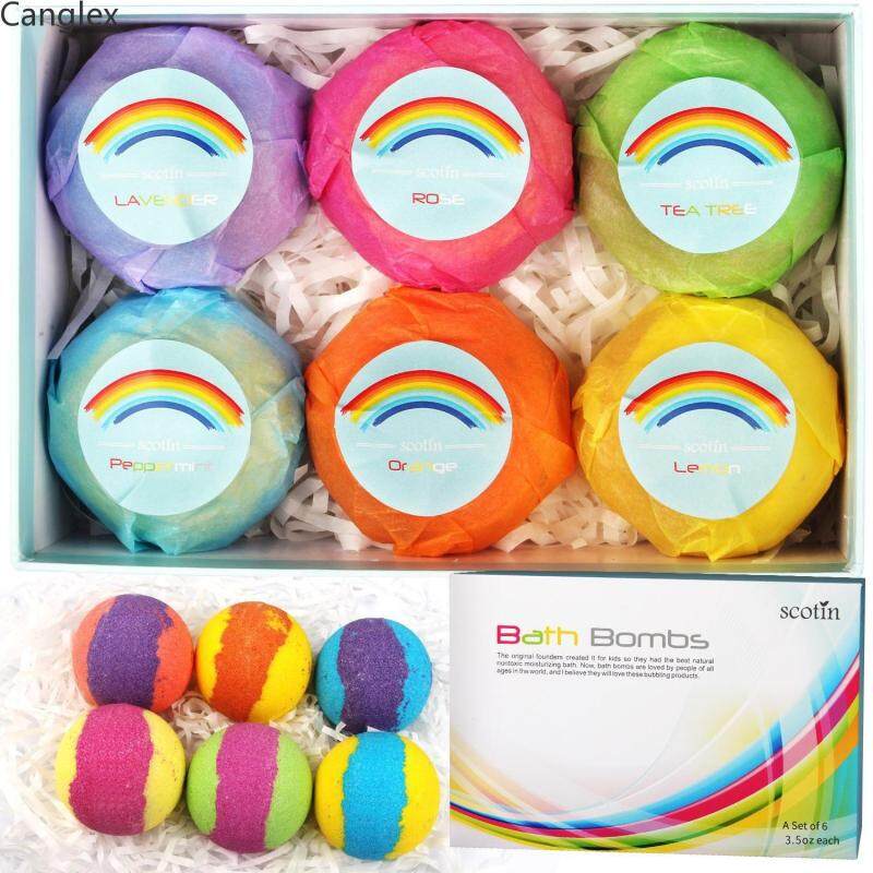 Buy Canglex 70gx12 essential oil Explosive bath salt ball floating water type explosion ball gift set bath ball bath bombs bath ball Singapore