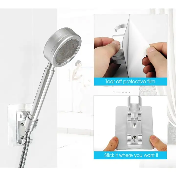 Sealavender Strong Adhesive Shower Head Holder Adjustable - Shower Wall Mount Wand Holder Sealavender Strong Adhesive Shower Head Holder Adjustable - Shower Wall Mount Wand Holder
