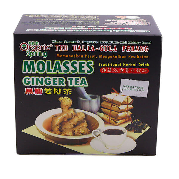 [AMK] Organic Spring Molasses Ginger Tea Teh Halia (15g x12) 黑糖姜母茶 Lazada