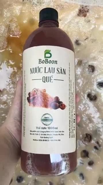 Nước lau sàn enzym bồ hòn quế Boboon 1000ml