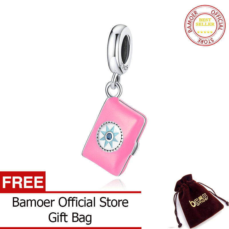 BAMOER 925 Sterling Silver Love diary Charm Fit Original Bracelet DIY Necklace Pendant Jewelry SCC1748