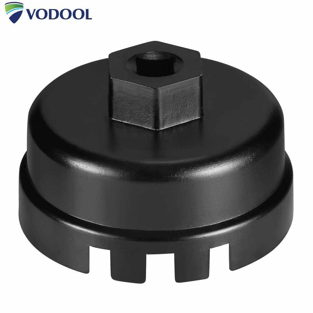 3/8 Square Drive Socket Remover 14 Flute 64.5mm Oil Filter Cap Removal Wrench Aluminum Alloy Practical Tool for Toyota for Lexus Rav4