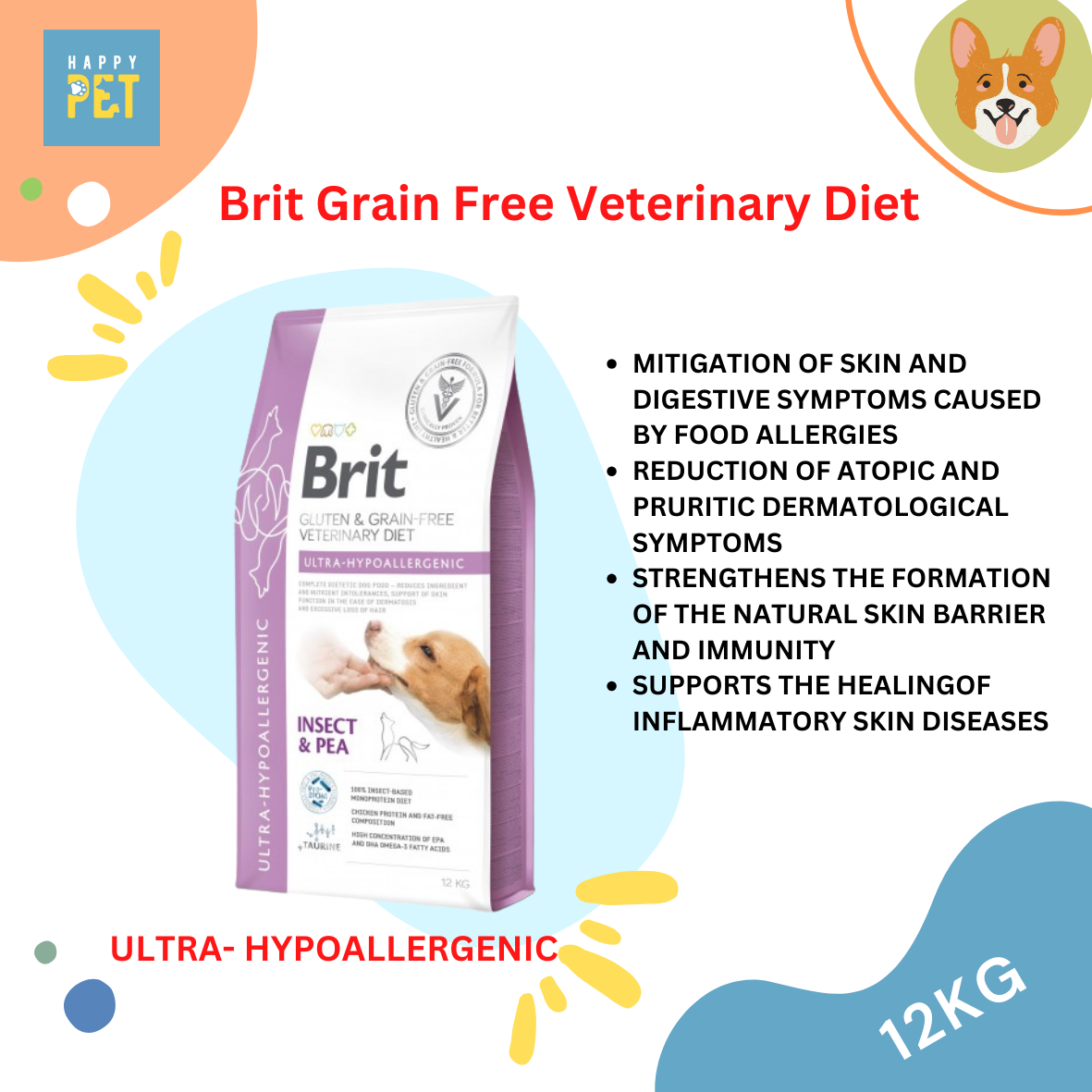 Brit Veterinary Diet Ultra hypoallergenic Insect Pea Grain