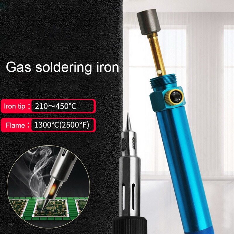 [Ready stock] KIPRUN Butane Gas Soldering Iron Welding Solder Irons 1300 Celsius Multi-function Adjustable Temperature Cordless Welding Pen Welding Tool