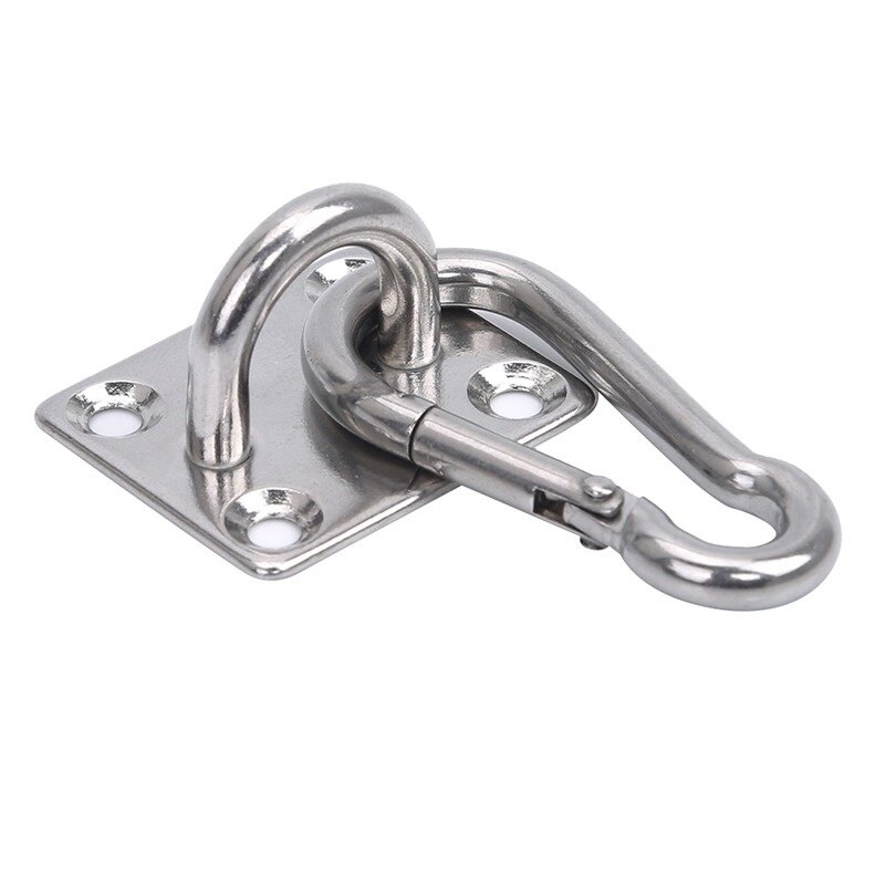 2 Bộ Móc Treo Trần Treo Tường Hình Chữ U Móc Võng Đa Năng Chịu Lực Cao Bằng Thép Không Gỉ Đế Kim Loại