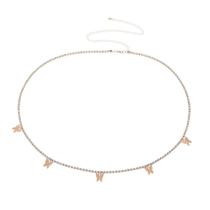 Chuỗi eo phụ nữ Bướm Thạch Thắt lưng Dây thắt lưng Dụng cụ trang trí