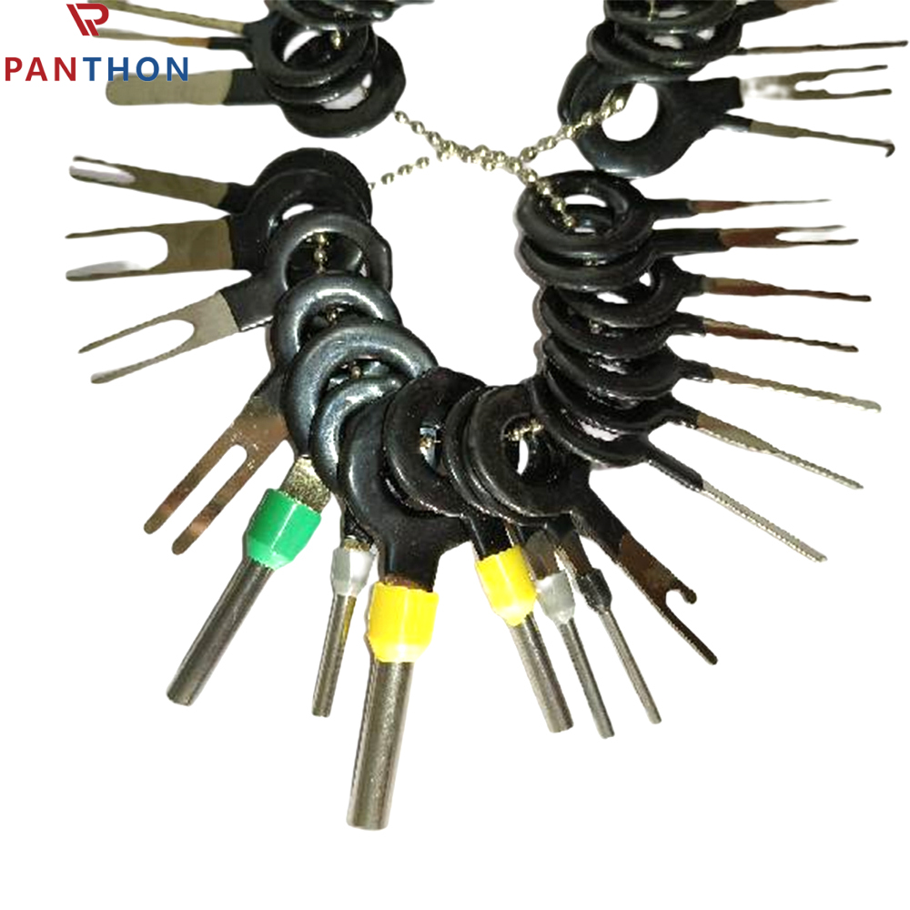 PANTHON Terminal Removal Tool Kit Terminal Ejector Kit for Car Pin Wire Connector Puller Repair Key Removal Tools