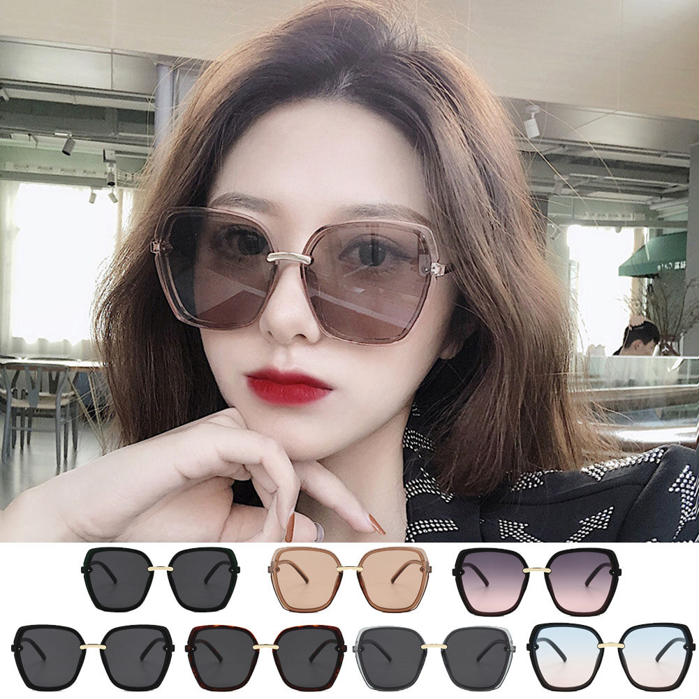 Fashion Women Large Frame Sunglass Personalized Trend Anti Uv Glasses Sunglasses