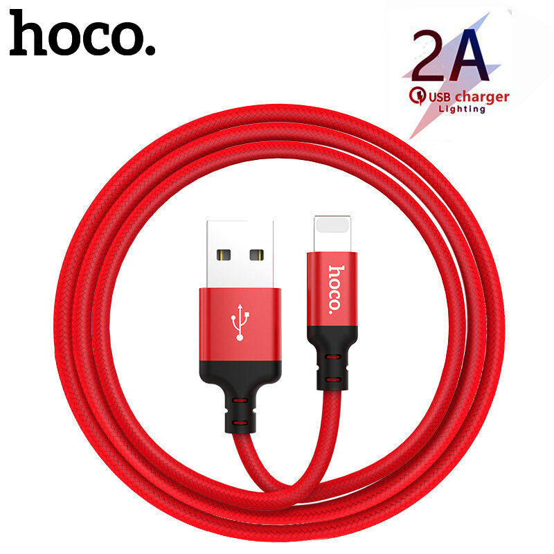 HOCO 2M USB Charging cable for Apple iPhone X 8 7 6 6s plus 5 Lightning to USB 2A Fast Charge Cable Data sync Charger