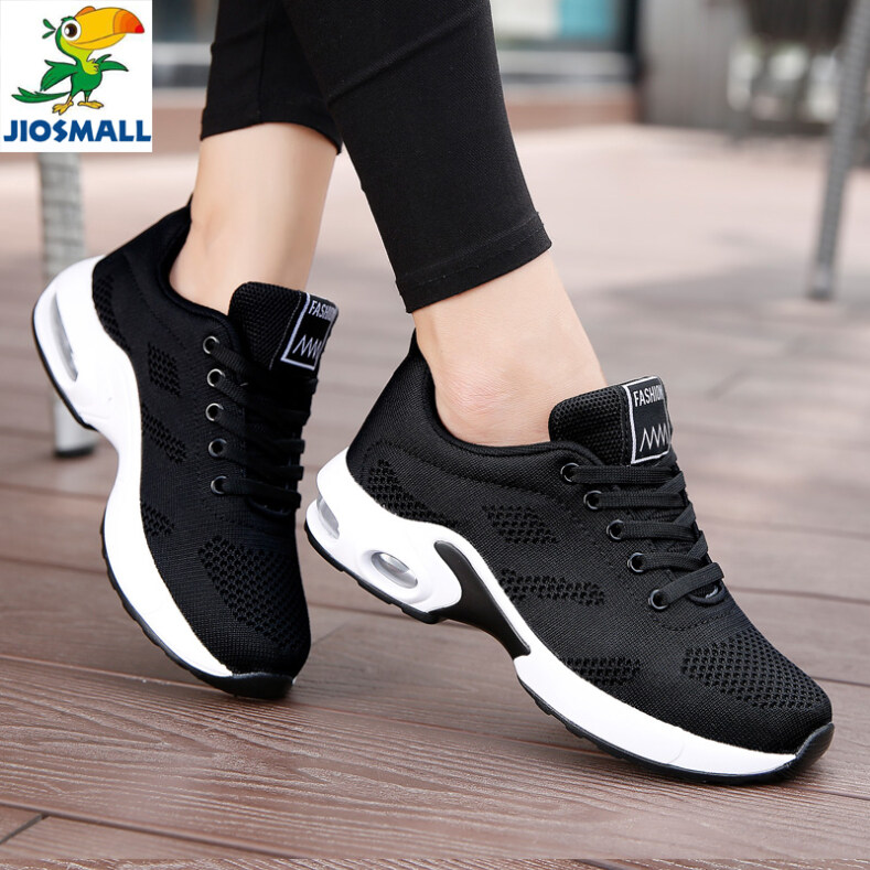 JIOS Autumn hot style Flying weaving Dense Mesh air cushion womens sneakers running shoes giá rẻ