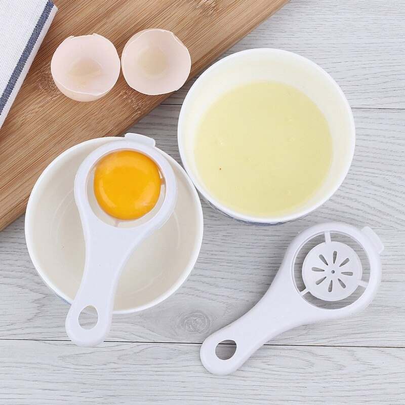Dụng Cụ Tách Trứng Dụng Cụ Nấu Ăn Thực Phẩm Màu Trắng Lòng Đỏ-Vỉ Trứng Dụng Cụ Nhà Bếp Dụng Cụ Chia Dụng Cụ Cầm Tay Rây