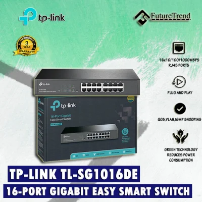 TP-Link 16-Port Gigabit Easy Smart Switch (TL-SG1016DE)