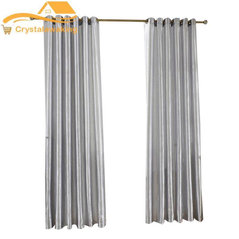 1X2.5 M Satin Đáy Màn Đồng Màu Mờ Voan Vải Viền Trang Trí Nhà Cửa Sổ Màn Hình