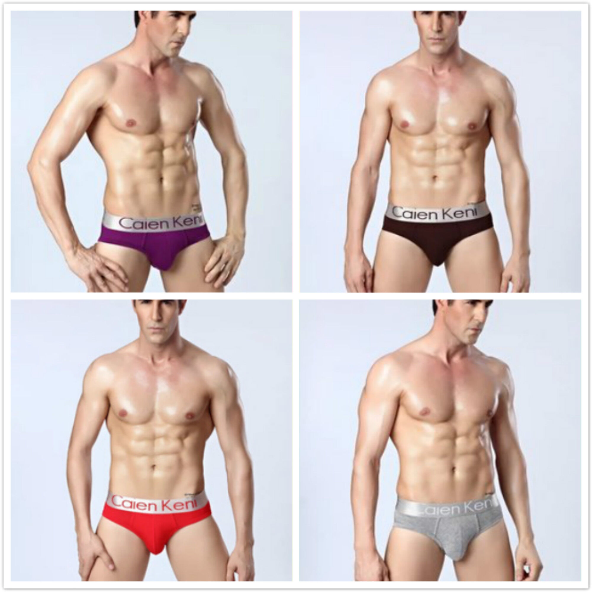 4 X Men'S Underwear Modal Triangle Briefs Underwear Panties Breathable Sports Briefs Underpants