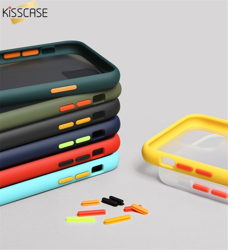 Giá Ốp Bán Chạy Kisscase Cho Iphone 11 Pro Max 6 S 6 7 8 Plus XS Max XR Ốp Mờ Tối Giản Cho Iphone Vỏ Chống Sốc