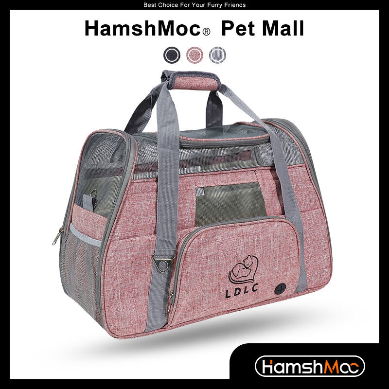 HamshMoc Airline Approved Pet Carrier Collapsible Pet Travel Carrier