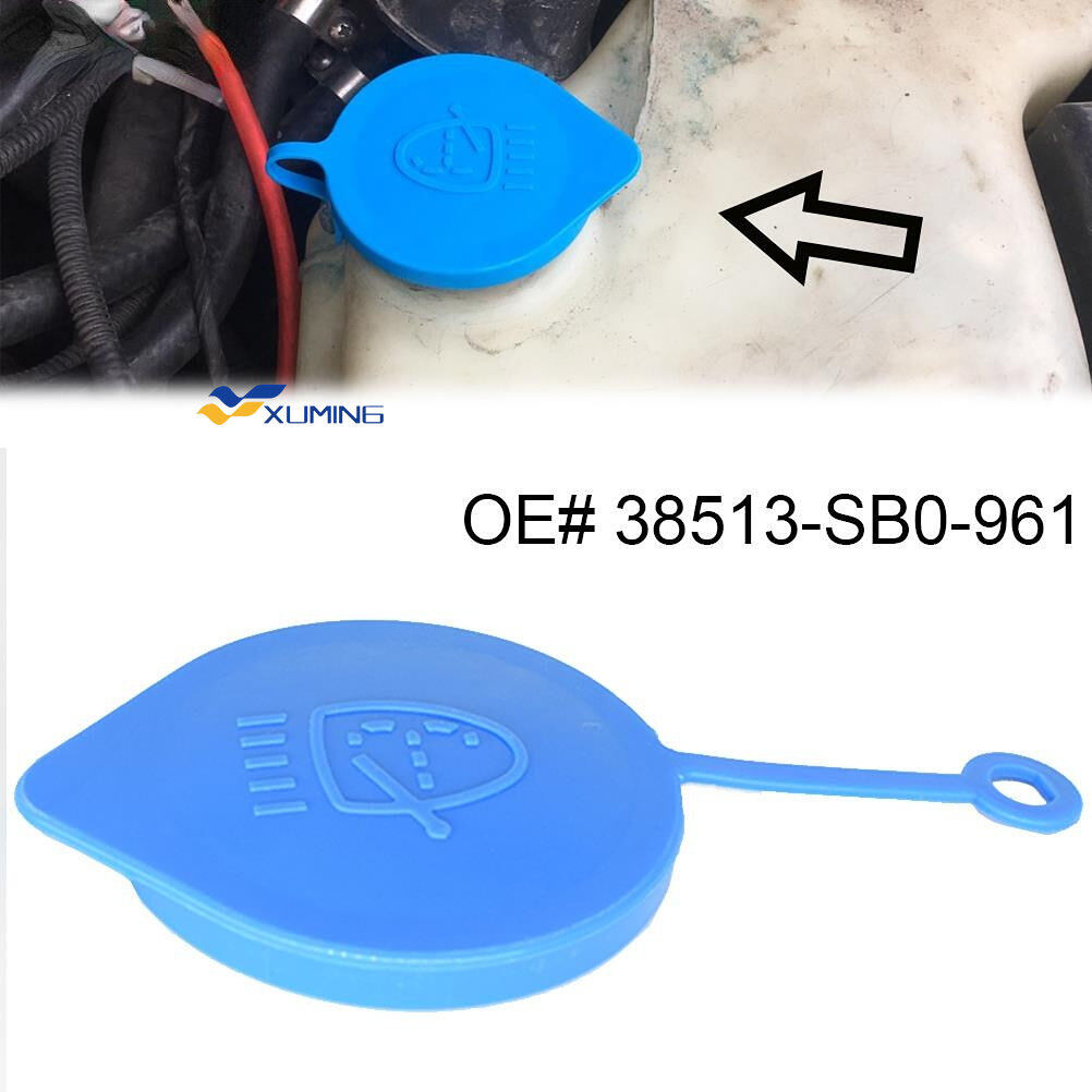 Xuming Windshield Washer Reservoir Cap for Honda CRV Fit Accord Civic Prelude Tank Bottle Washer Fluid Cap 38513-SB0-961 Bottle Cover