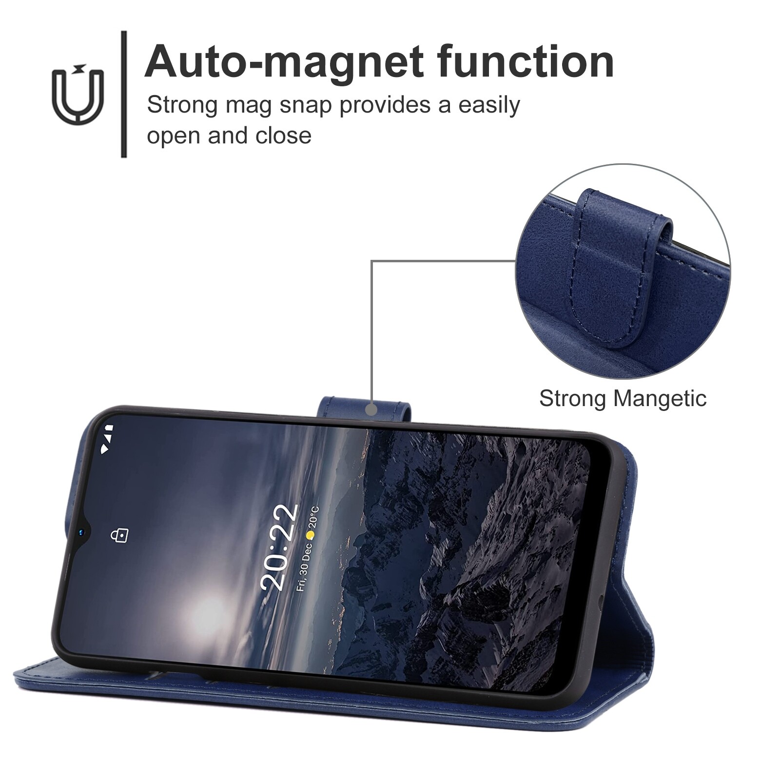 HAWEEL For Nokia G21 / G11 Leather Phone Case