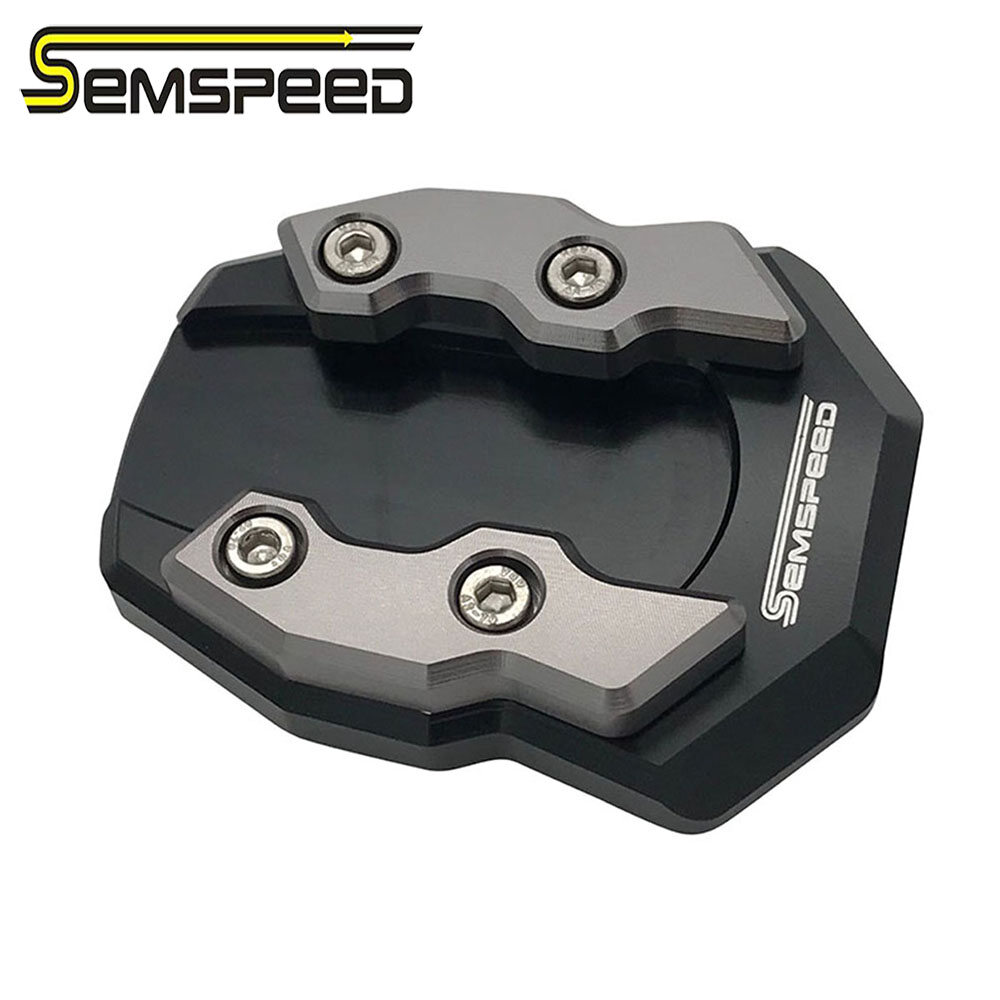 SEMSPEED For Honda ADV150 ADV 160 150 2019-2023 2024 CNC Kickstand Side Kick Foot Stand Extension Enlarge Pad