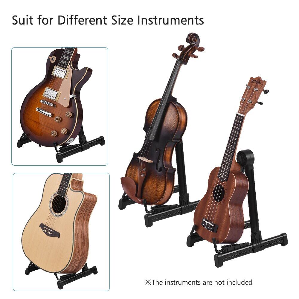Electric Guitar Mount Stand Universal Folding Electric Acoustic Bass Protect Hanger A-Frame Musical Rack Holder Guitar Essory