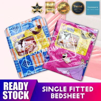 Single Fitted Bedsheet / Cadar tilam Single (Single Bedsheet only) [READY STOCK]