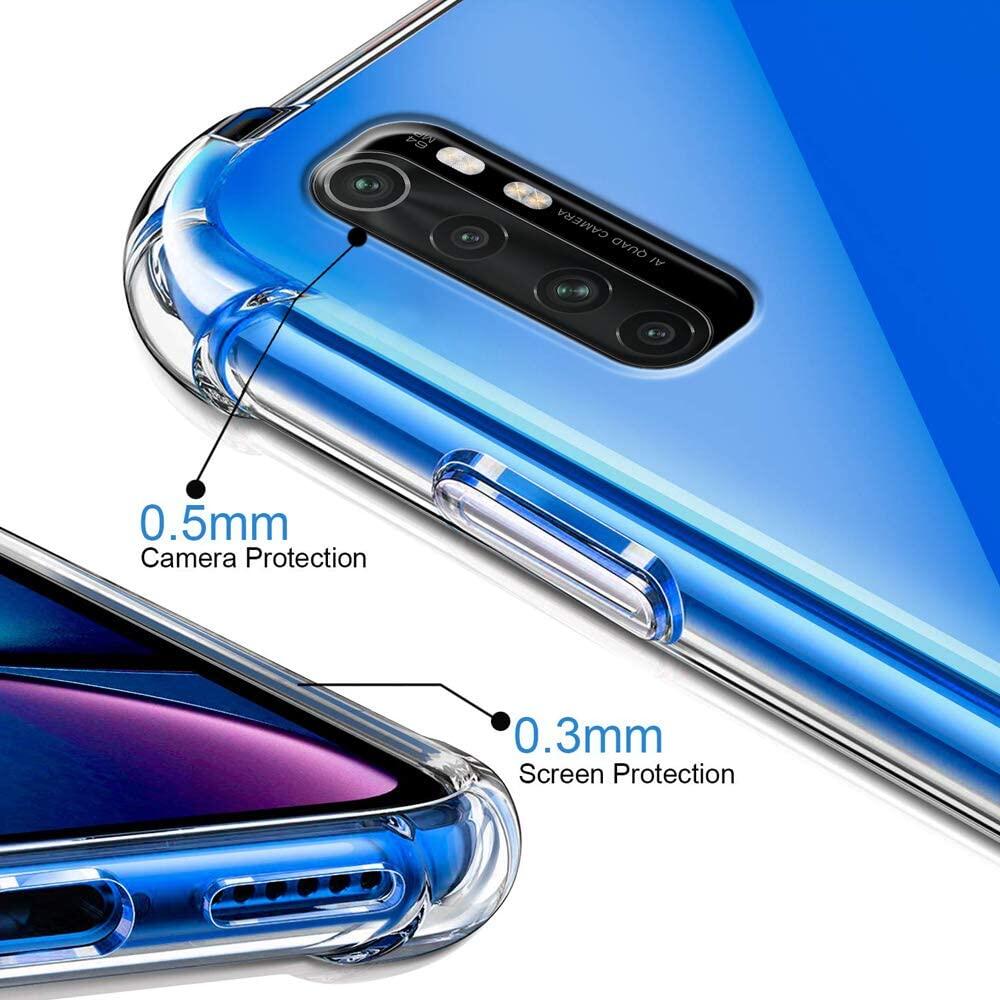 Lifebelle cho Xiaomi Mi Note 10 Lite Note 10 Pro Note 10, [Phiên bản tăng cường với bốn góc] [bảo vệ chăm sóc máy ảnh] Vỏ Ốp điện thoại bảo vệ Silicone da nhựa TPU mềm cao su trong suốt chống sốc