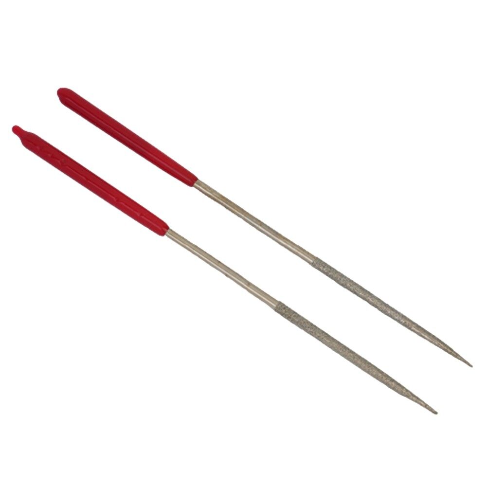 2 Pcs 3x140mm Round Diamond Needle File For Art Craft For Mechanics Electronics Wood Carving Hand File