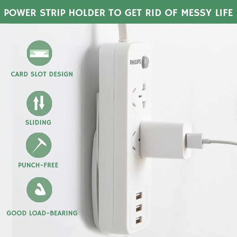 Extension Sticker Plug-in Router Storage Wall-Mounted Household Wiring ...