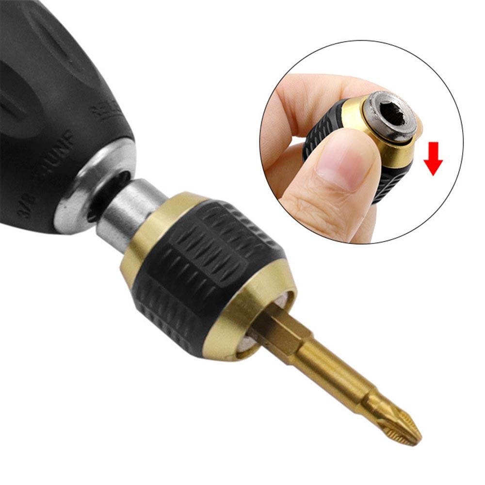 VOKTTA Dụng Cụ Chuyển Đổi Mâm Cặp Khoan Không Chìa 50/150Mm Chuôi Lục Giác 1/4 Inch Bộ Chuyển Đổi Chuyển Đổi Nhanh Cho Xây Dựng Nền Tảng/Khung Gỗ V. V.