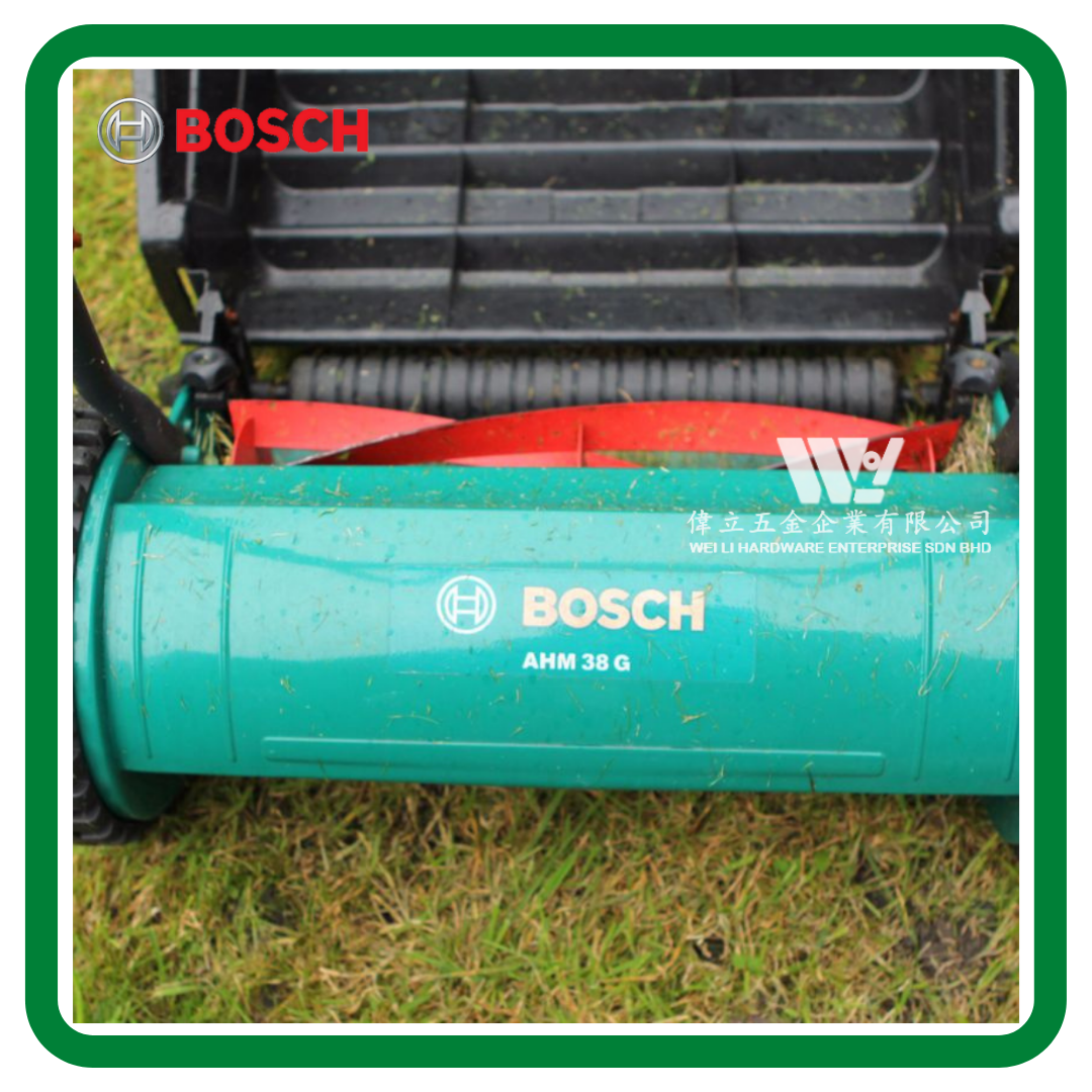 Bosch ahm38g 41cm online hand push cylinder lawnmower