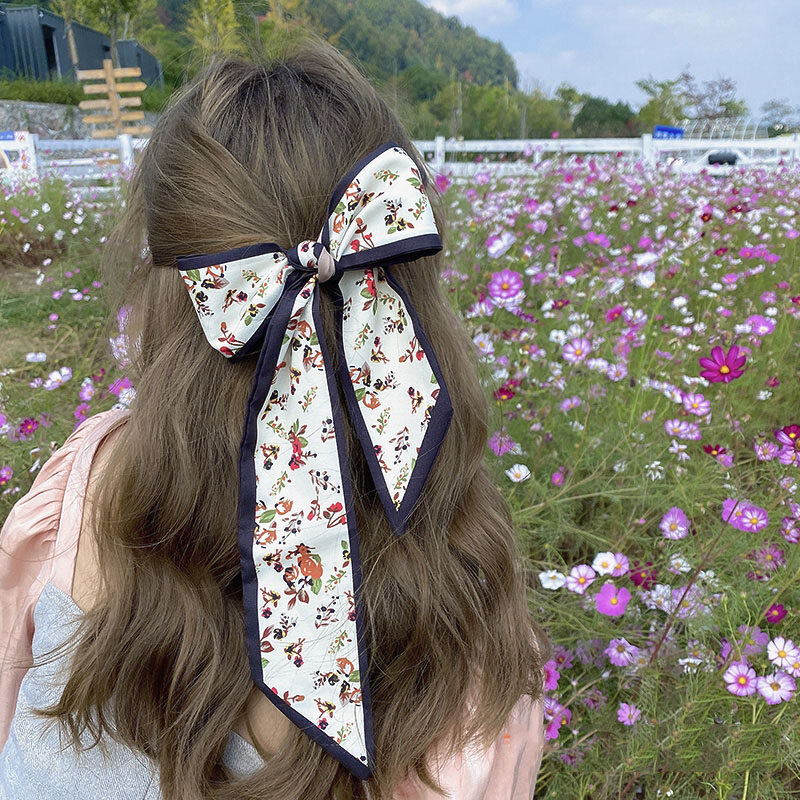 Vintage polka dot silk headband